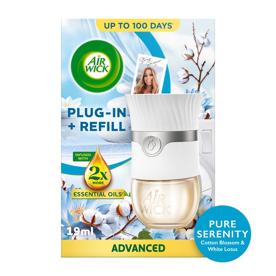 Air Wick Pure Serenity Cotton Blossom & White Lotus Limited Edition Plug-In and Refill 19ml