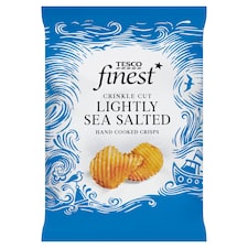 Tesco Finest Lightly Sea Salted Crinkle Cut Crisps 150G