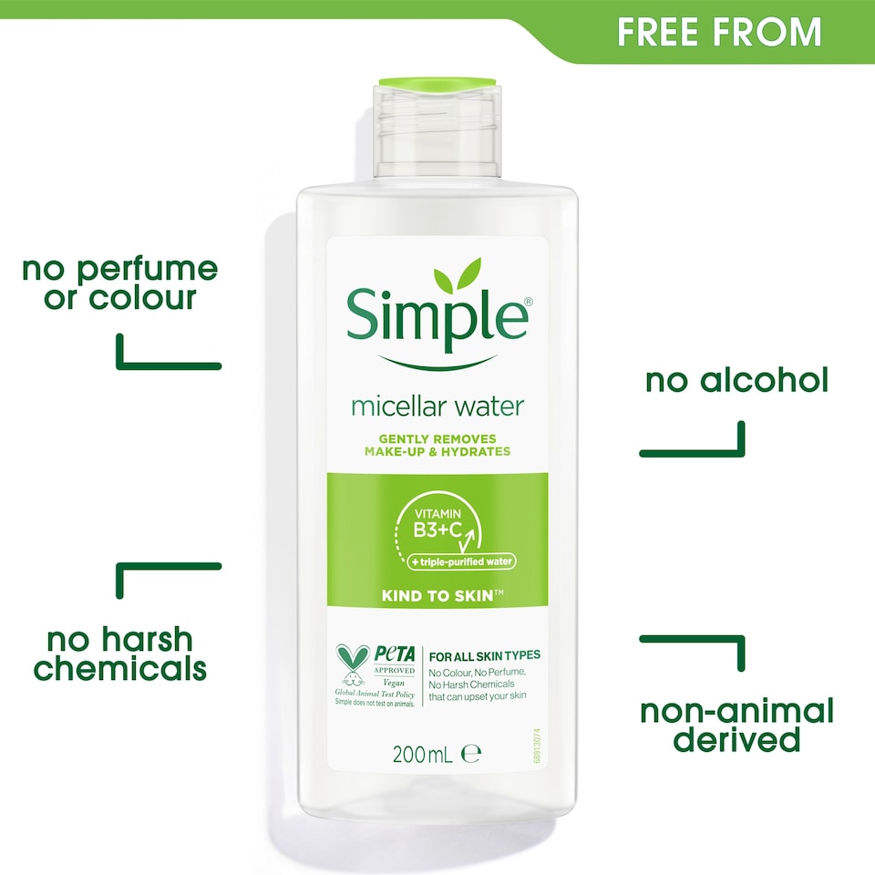image 1 of Simple Skin Micellar Water 200Ml