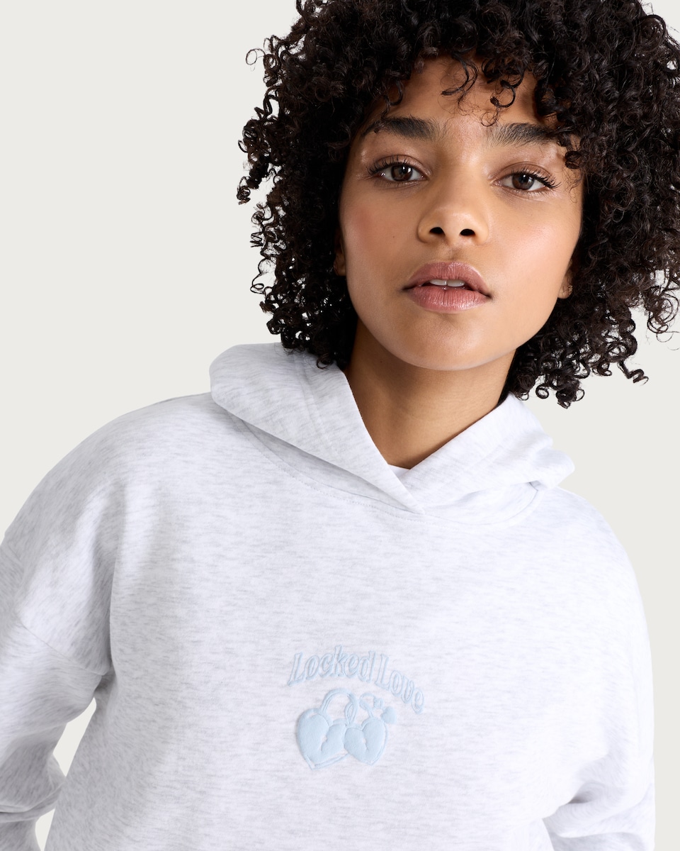 image 1 of OH ME OH MY Cotton Rich Oversized Fit Co-ord Hoodie in Grey