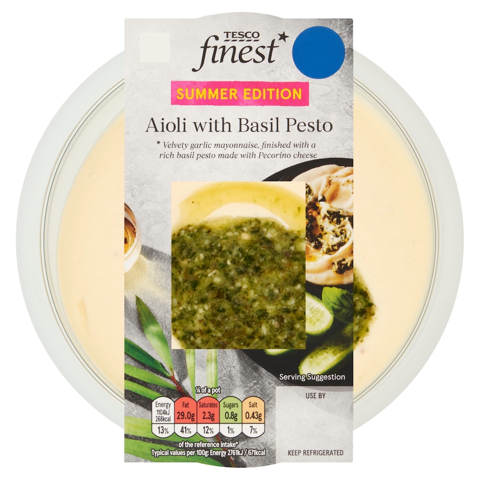 Tesco Finest Aioli with Basil Pesto 160g