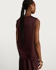 image 4 of F&F Satin Cowl Neck Sleeveless Blouse in Burgundy