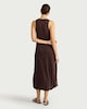 image 2 of F&F Sleeveless Trapeze Midi Dress in Brown