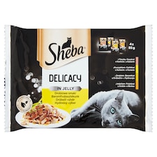 Sheba Delicacy in Jelly Drůbeží výběr 4 x 85g (340g)