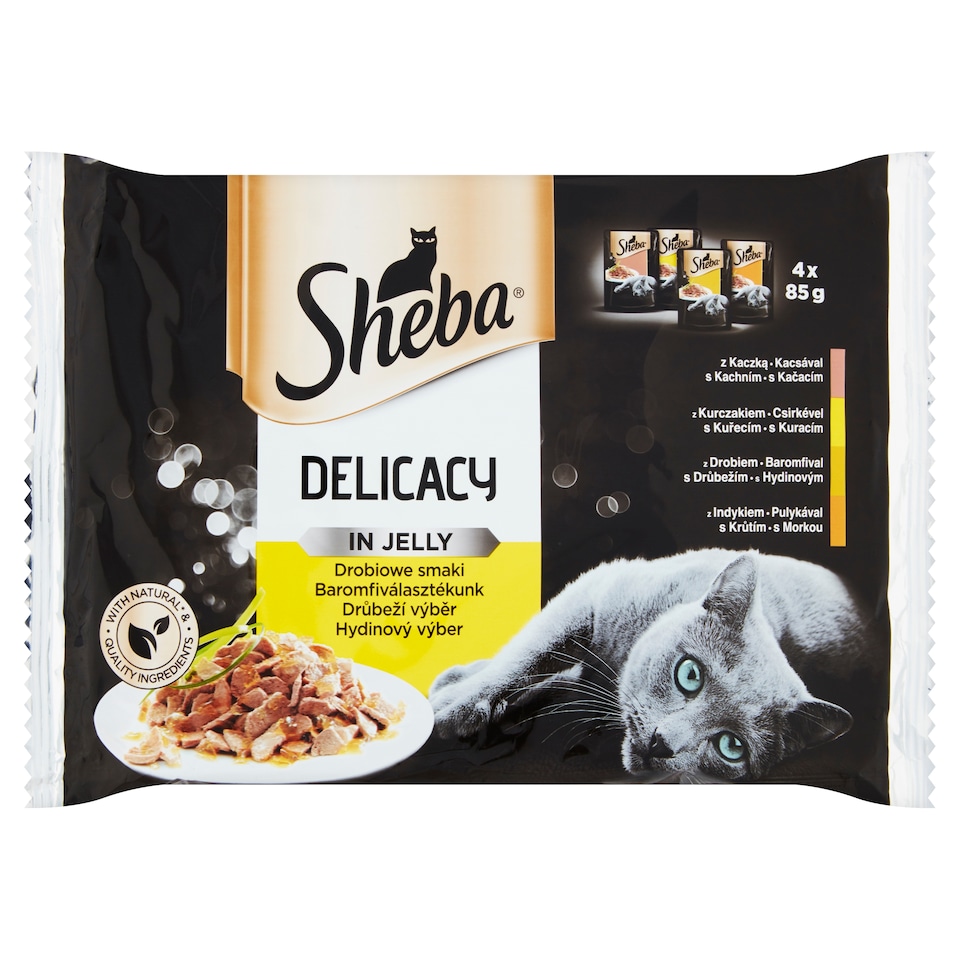 Obrázek 1 pro produkt Sheba Delicacy in Jelly Drůbeží výběr 4 x 85g (340g)