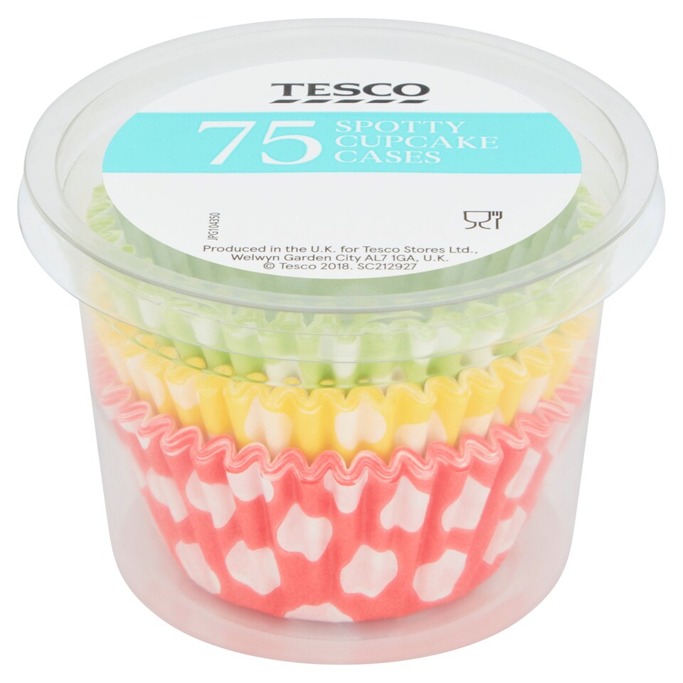 Tesco 75 Spotty Cupcake Cases
