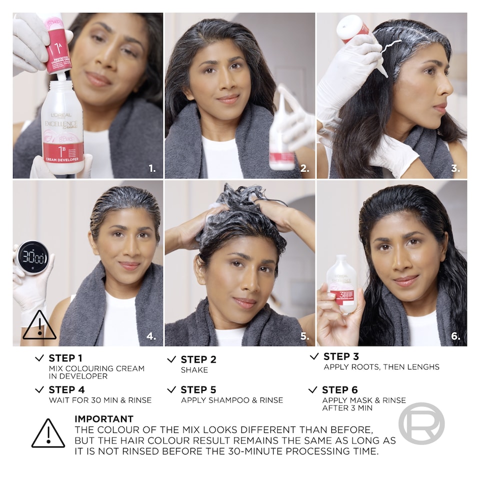 image 1 of L'Oreal Paris Excellence Core 4.11 Ultra Ash Brown Permanent Hair Dye
