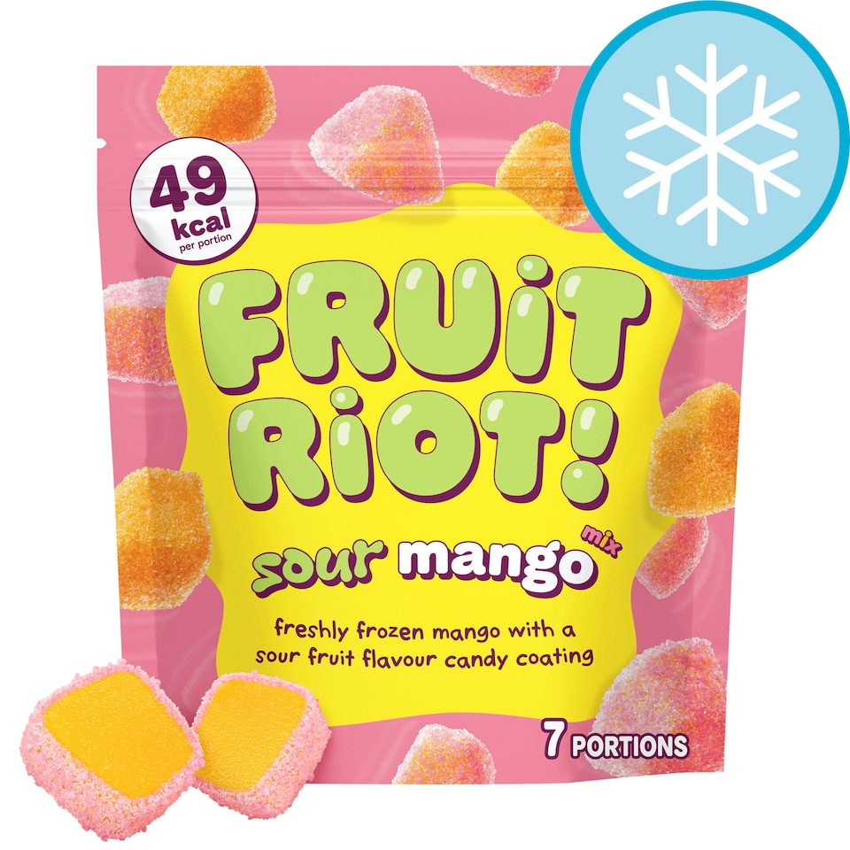 image 1 of FRUIT RIOT SOUR MANGO MIX CANDY 200G