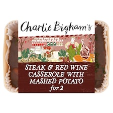 Charlie Bigham's Steak & Red Wine Casserole With Mashed Potato 800g