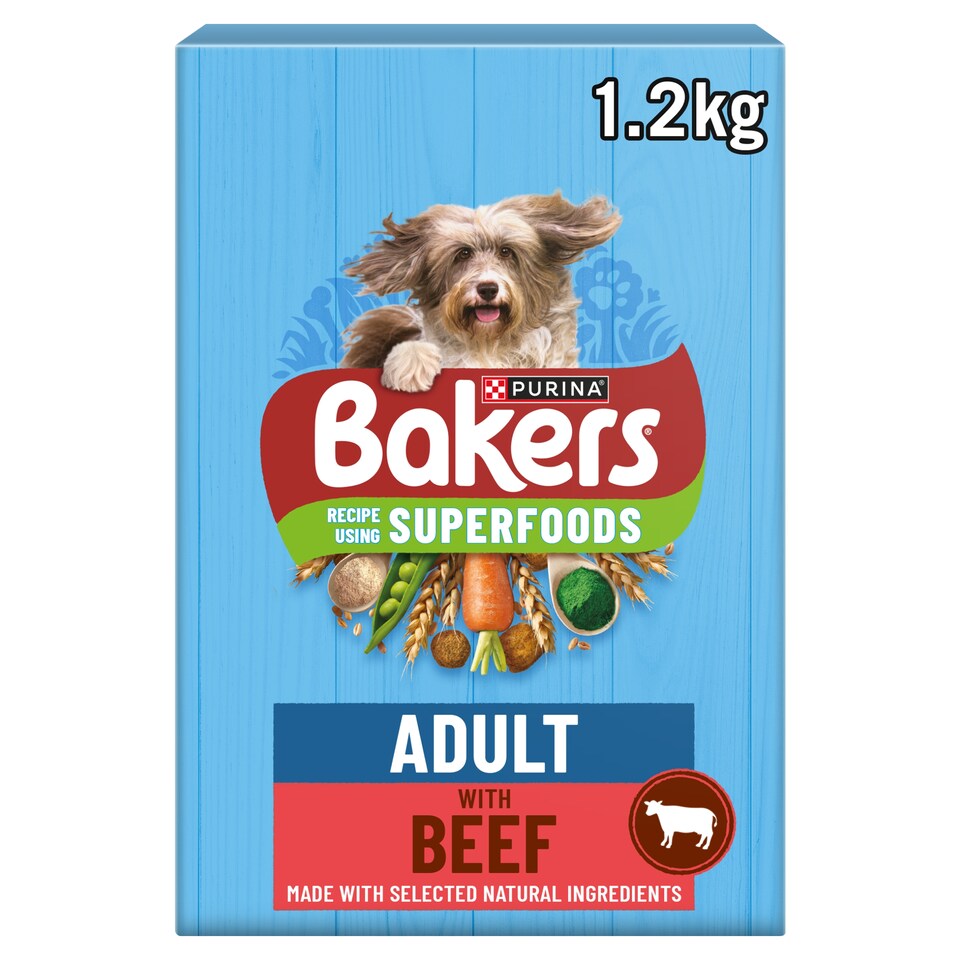 image 1 of Bakers Dog Food Beef & Vegetables 1.2Kg