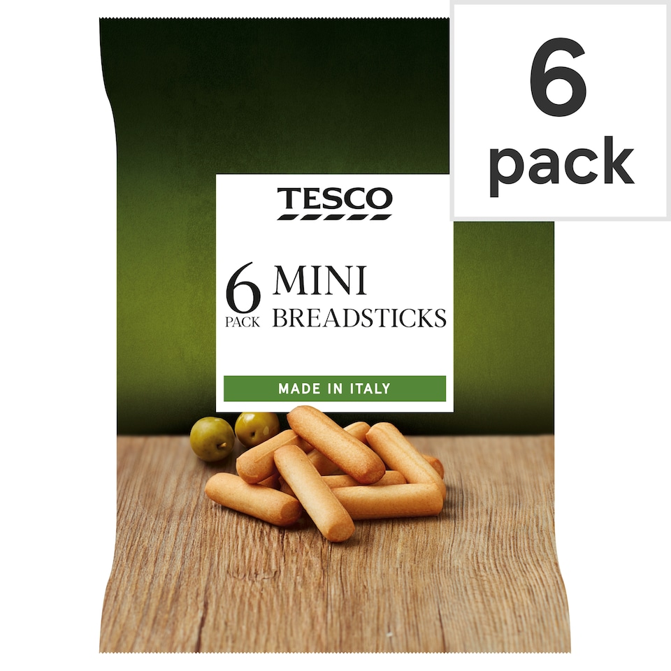 Tesco Mini Breadsticks 6 Pack 120g