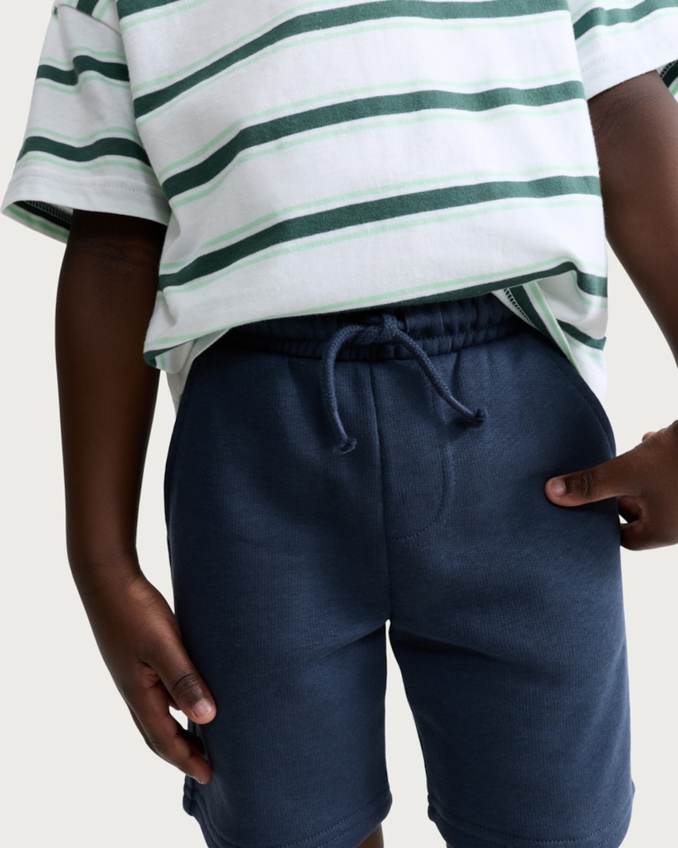 image 1 of F&F Boys 3-Pack Cotton Rich Drawstring Shorts in Navy