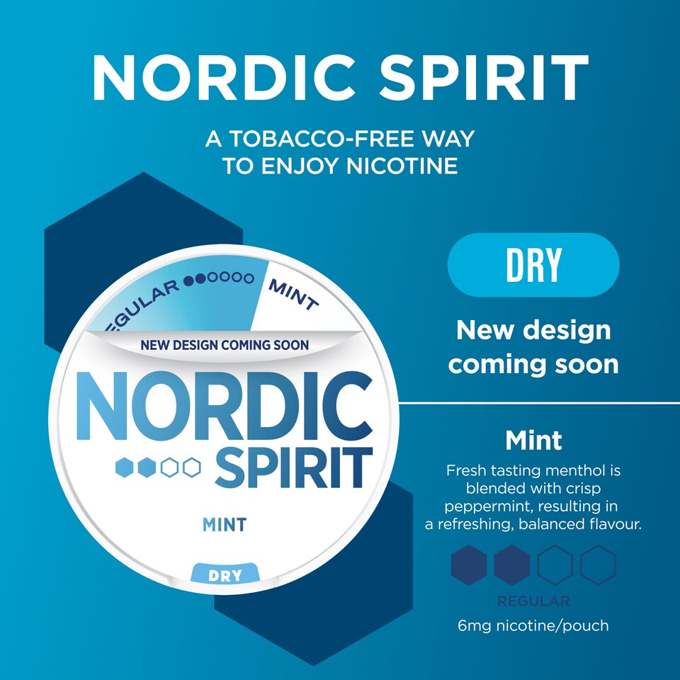image 1 of Nordic Spirit Mint Regular 6Mg Pouches X 20