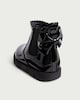image 3 of F&F School Patent Bow Detail Chelsea Boots in Black