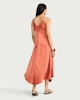 image 4 of The F&F Edit V Neck Hanky Hem Midi Dress in Orange