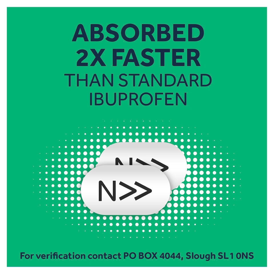image 1 of Nurofen Express Sodium Ibuprofen 256mg Pain Relief Caplets 16s