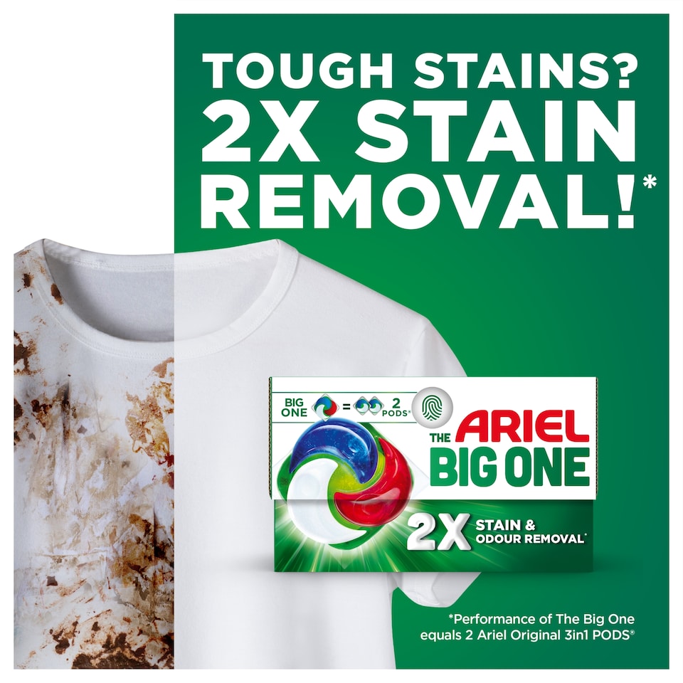 image 1 of Ariel The Big One Original Washing Liquid Pods 29 washes 1052.7g