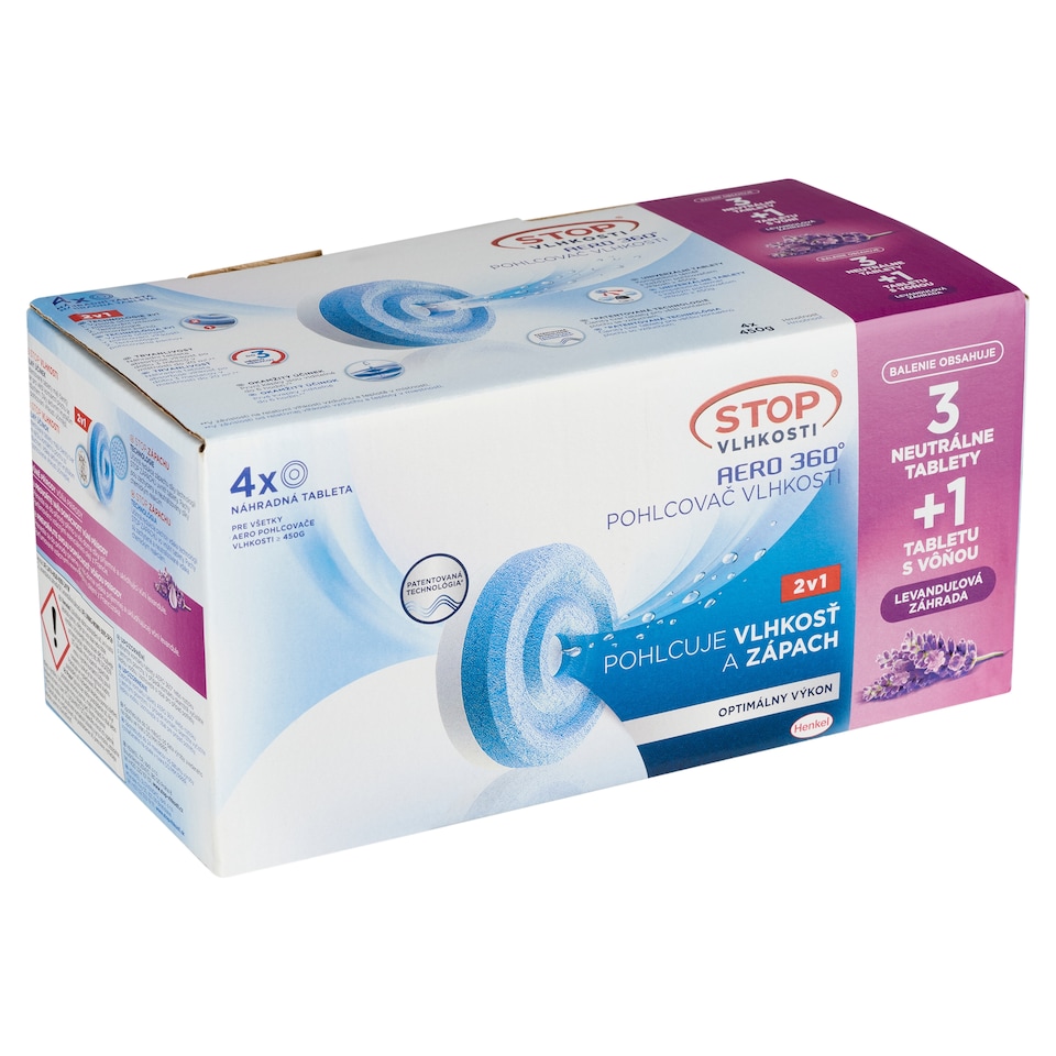 Obrázek 1 pro produkt Ceresit Stop Vlhkosti Aero 360° pohlcovač vlhkosti 4 x 450g (1800g)