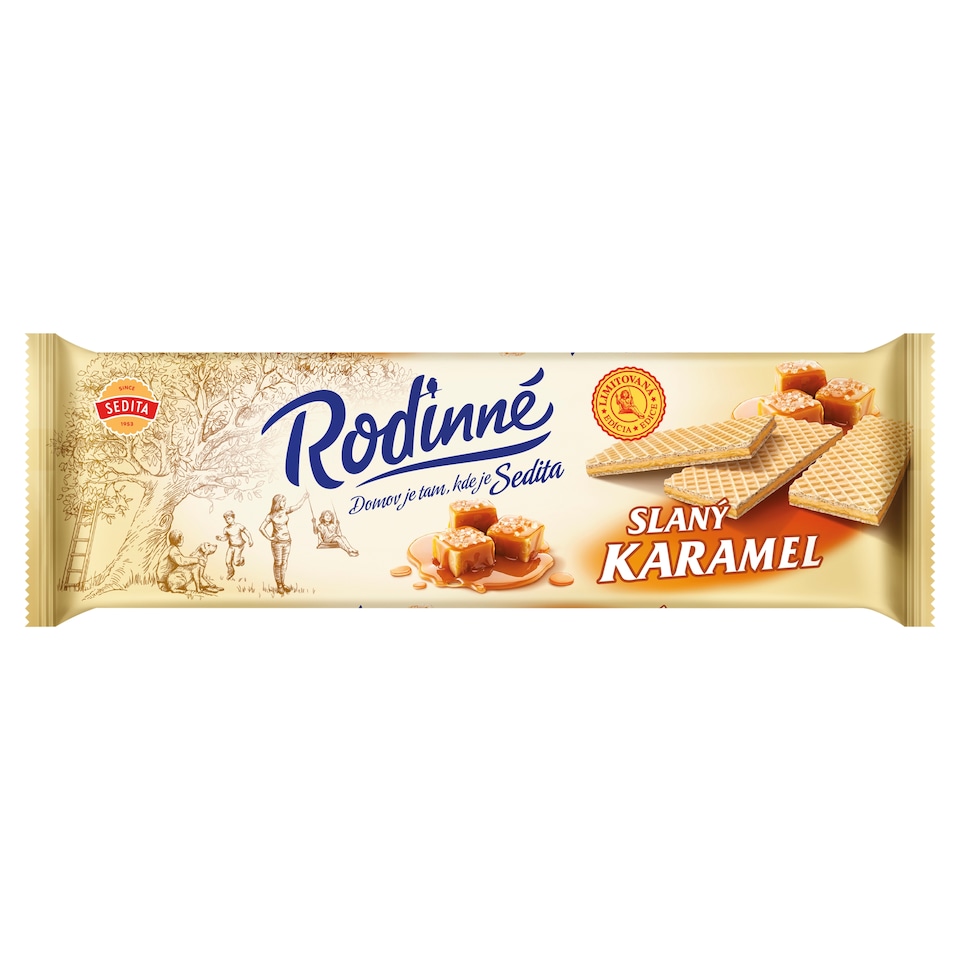 Sedita Rodinné Salted Caramel Wafers 130 g