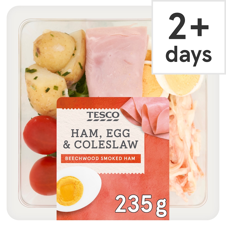 Tesco Ham Egg & Coleslaw Salad 235G