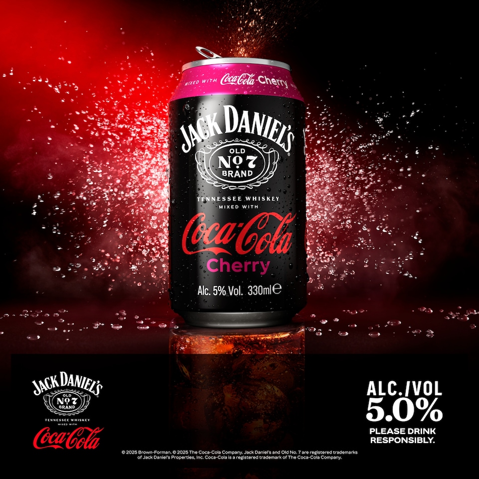 image 1 of Jack Daniels & Coca-Cola Cherry 330ml Can