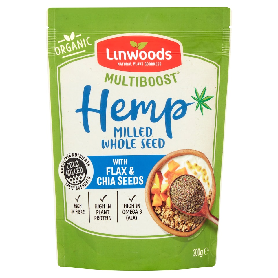 image 1 of Linwoods Organic Milled Hemp Flax & Chia Seeds 200G