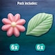 image 2 of Dr Oetker 11 White Chocolate Flowers & Leaves 11G