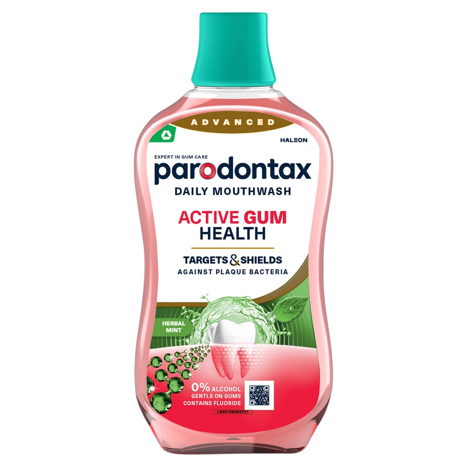 Parodontax Active Gum Health Herbal Mint alkoholmentes szájvíz fluoriddal 500 ml
