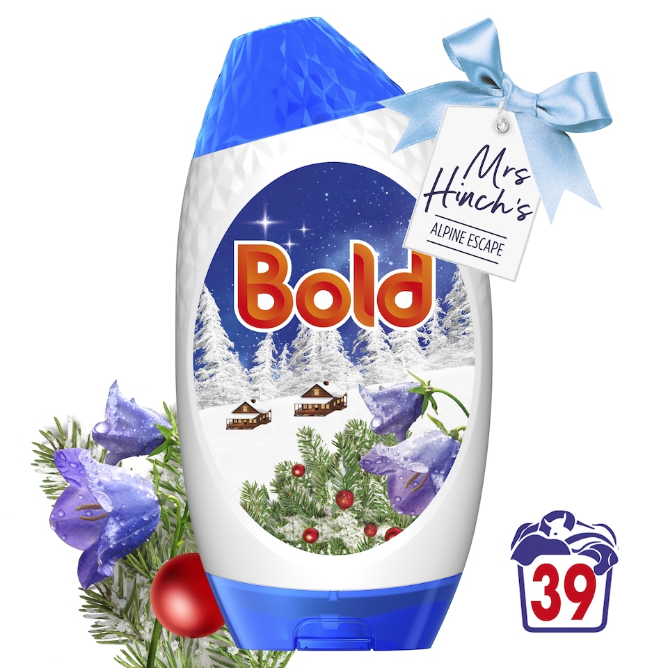 image 1 of Bold Washing Gel Mrs Hinch Bluebells and Wildberries 39 washes 1287ml 