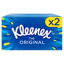 Kleenex Original Tissues White 3Ply Regular Twinpack