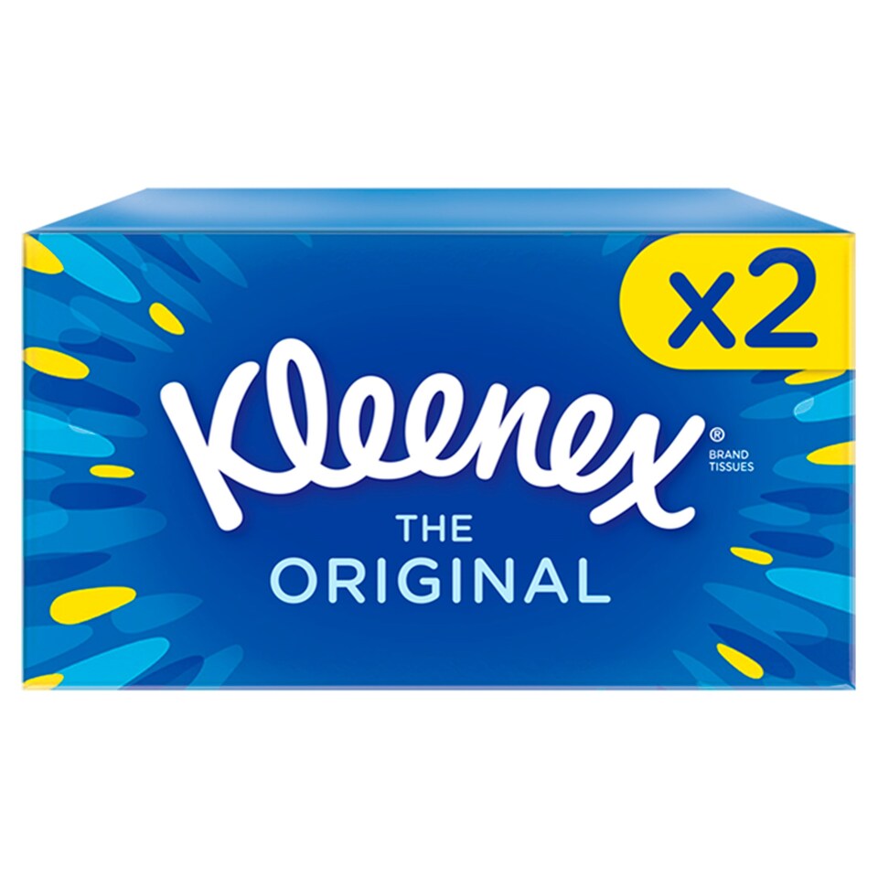 Kleenex Original Tissues White 3Ply Regular Twinpack