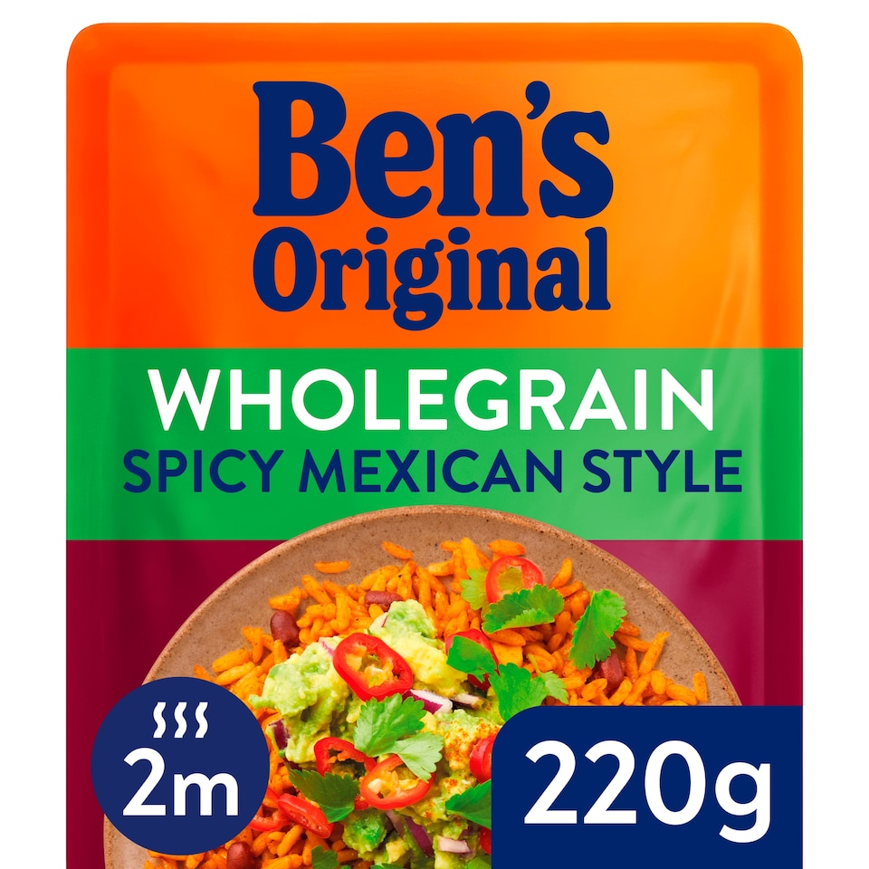 image 1 of Bens Original Wholegrain Spicy Mexican Microwave Rice 220g