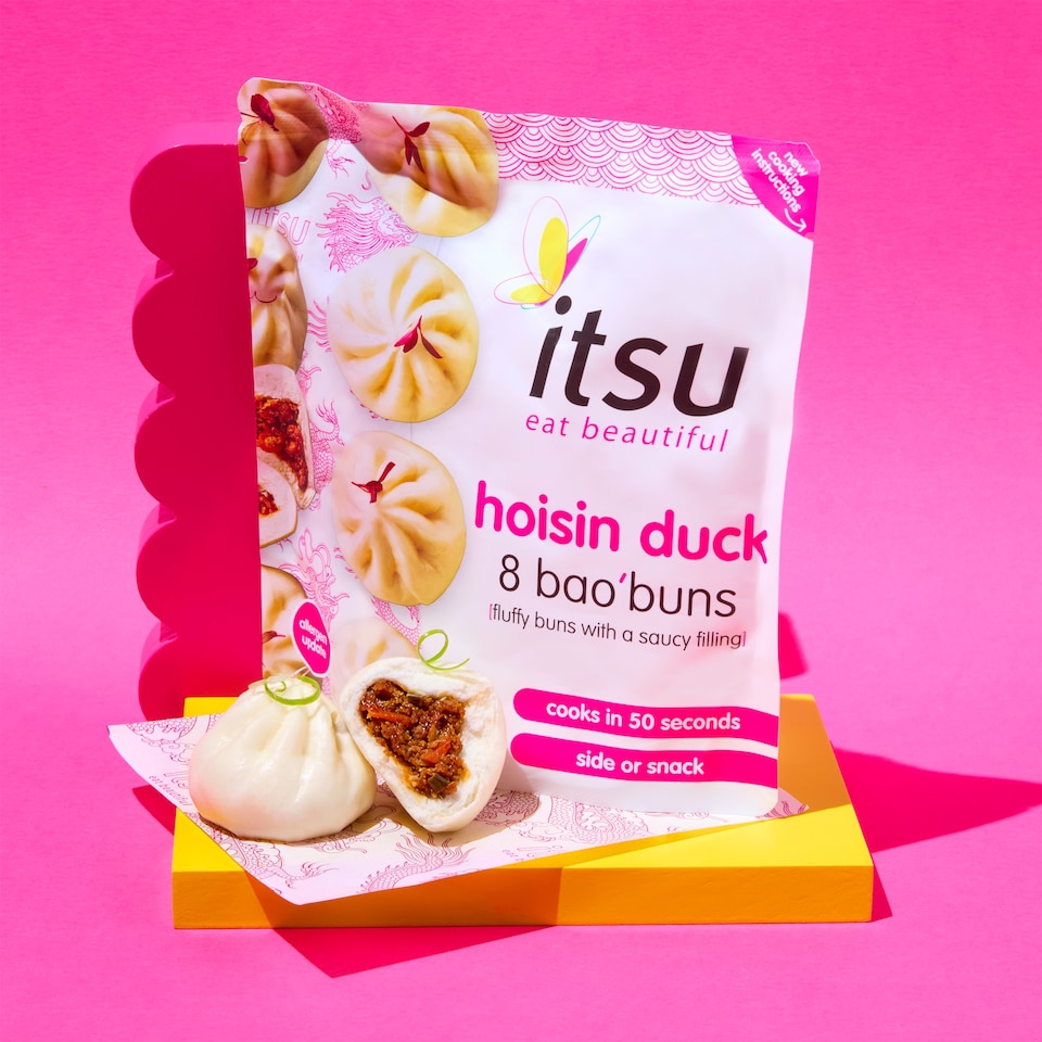 image 1 of itsu 8 hoisin duck bao buns 256g