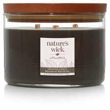Natures Wick Candle Firewood & Birch