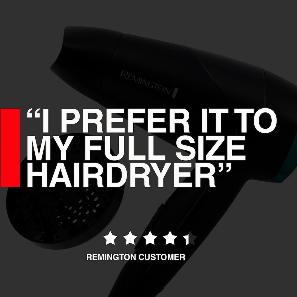 image 1 of Remington 2000W Travel Hair Dryer