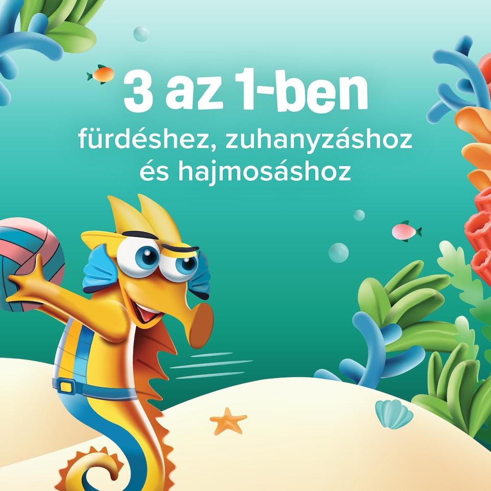 Palmolive Kids Sea Creatures Gyerek Tusfürdő pumpás 750 ml 1. kép