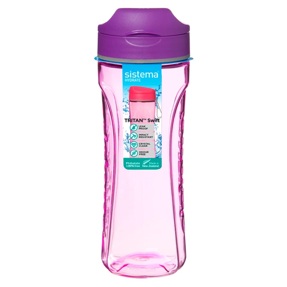 image 1 of Sistema Swift Bottle 600Ml - Pink & Purple