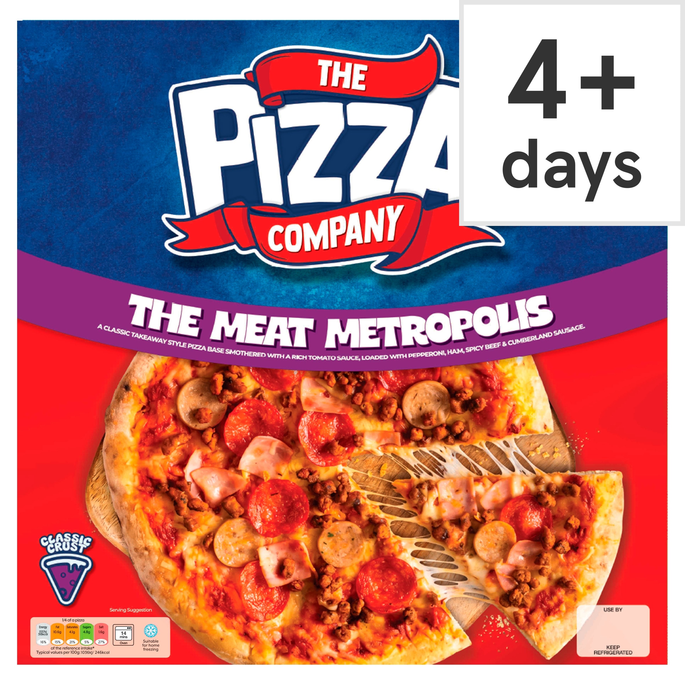 The Pizza Company Meat Metropolis Pizza 520g