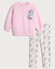 image 4 of Bluey 2-Piece Cotton Rich Sweatshirt and Leggings Set in Mlti Pink