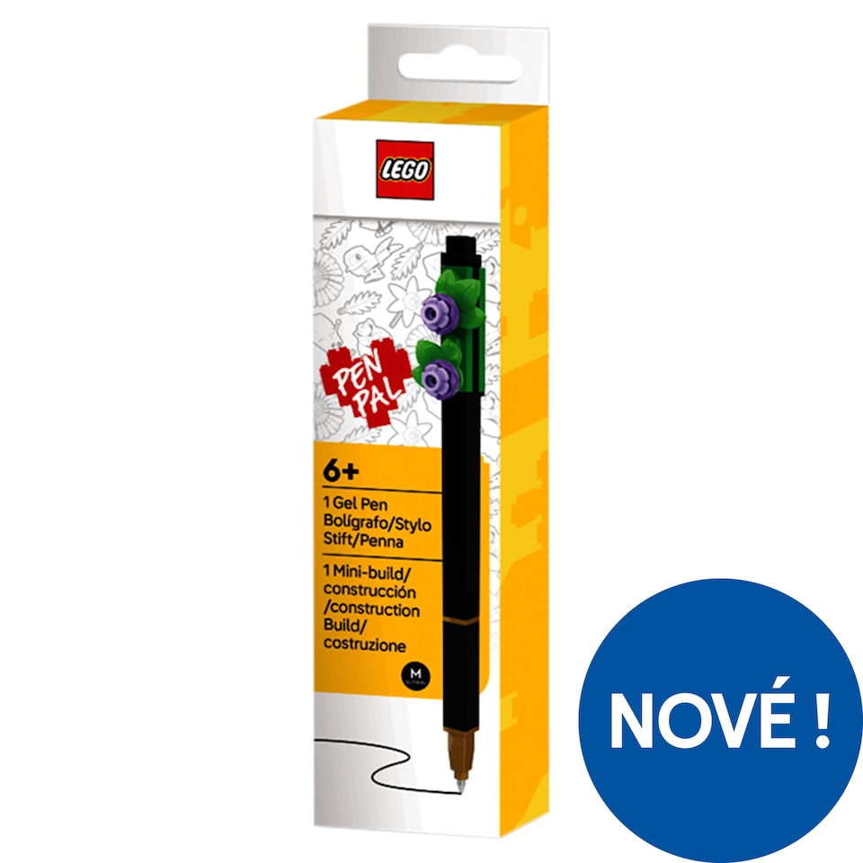 Obrázek 1 pro produkt Lego Botanicals Gelové pero s nasazovací stavebnicovou ozdobou levandulový květ