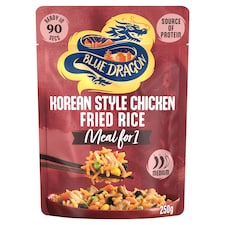 Blue Dragon Korean Style Chicken Fried Rice Ready Meal 250g