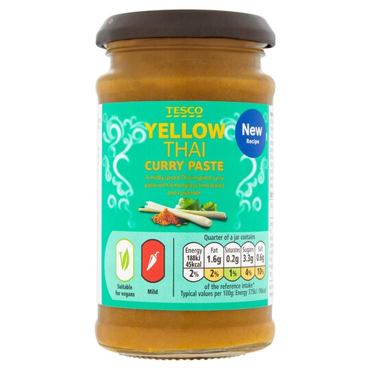 Tesco Yellow Thai Curry Paste 200G Tesco Groceries