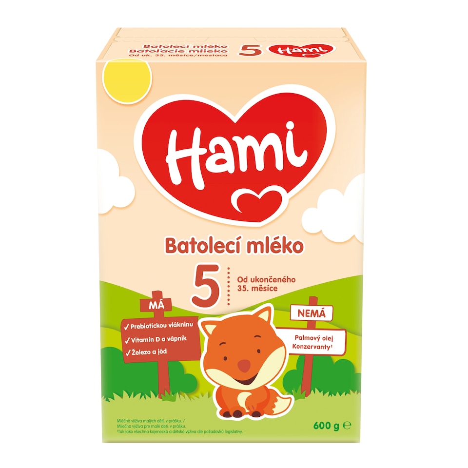obrázok 1 z HAMI 5 batoľacie mlieko 600g