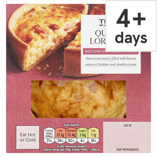 Tesco Quiche Lorraine 160G Tesco Groceries