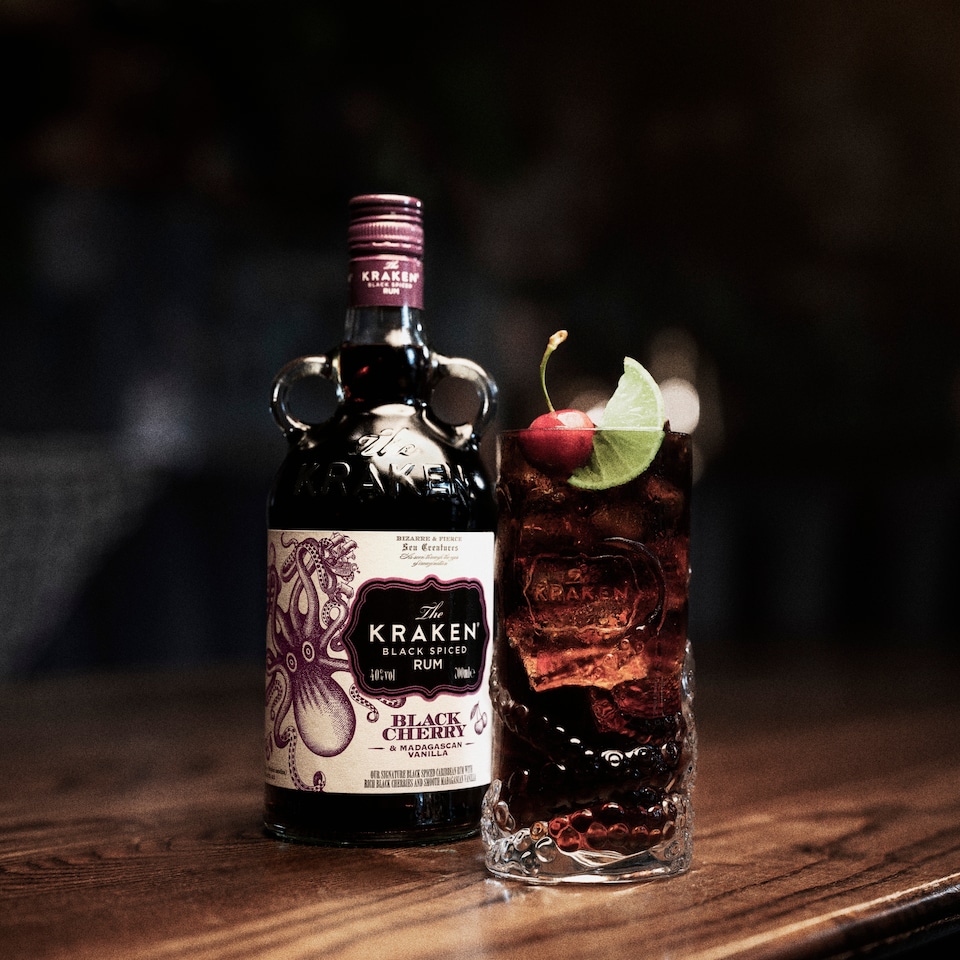 image 1 of Kraken Black Spiced Rum Black Cherry & Vanilla 70Cl