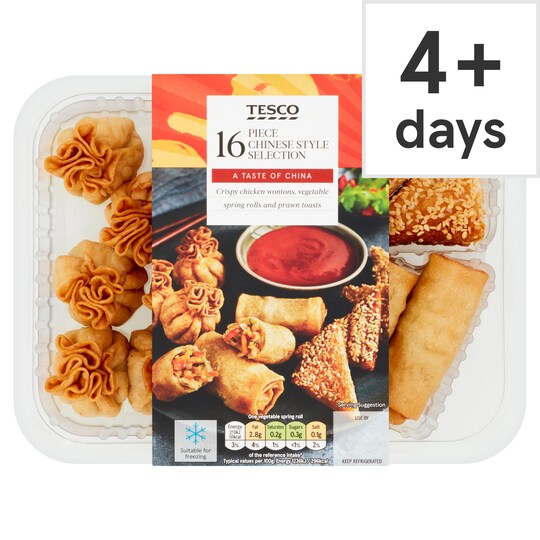 Tesco 16 Piece Chinese Style Selection 322G Tesco Groceries