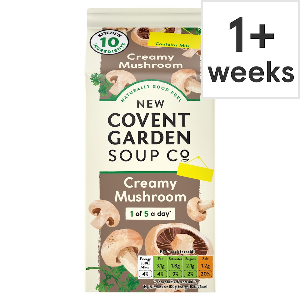 image 1 of New Covent Garden Creamy Mushroom Soup (Only 10 Kitchen Ingredients) 560g