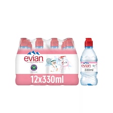 Evian Natural Mineral water 12x330ml