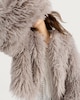 image 3 of The F&F Edit Faux Fur Cropped Jacket in Grey