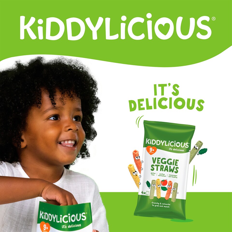 image 1 of Kiddylicious Cheesy Veggie Straws 4X12g